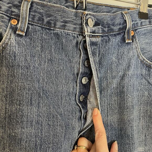 Vintage Levi’s 501 Jeans Mens Button Fly Size 40x32 Straight Leg Denim Y2K - Picture 2 of 8